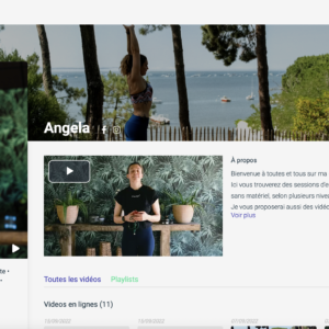 Vidéos coachées de PILATES – Format court et format live –